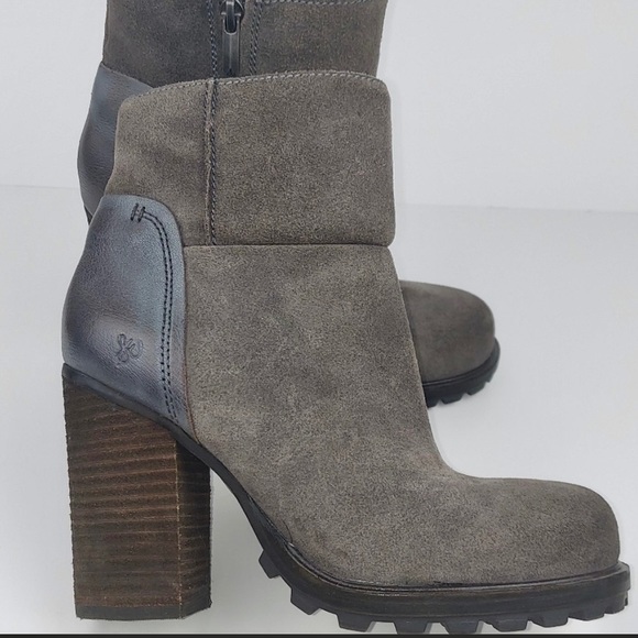 Sam Elderman ankle boots Grigio Gray. Size 7. Boho style, heel, sued. - Picture 8 of 9